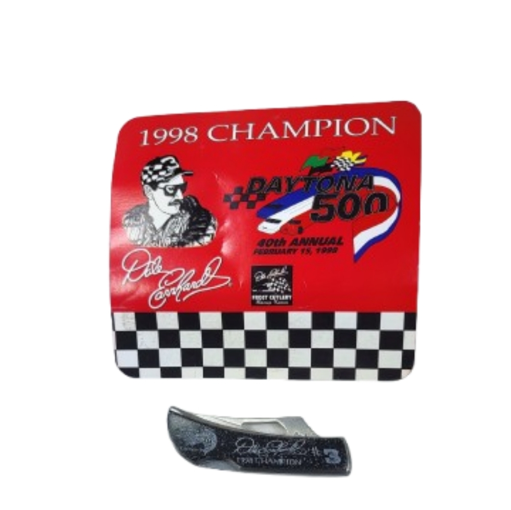 Frost Cutlery 1998 Dale Earnhardt Daytona 500 Commemorative Knife - Black
